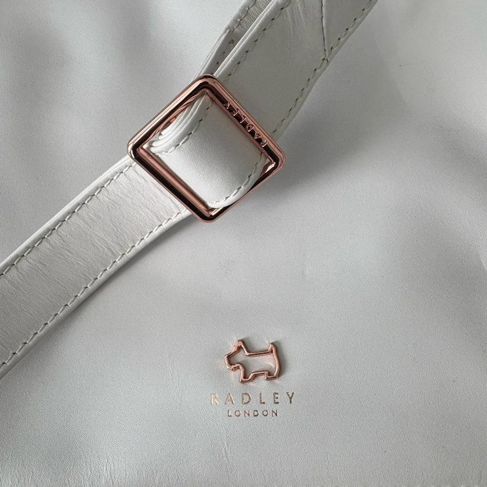 Radley London Leather Crossbody Purse White - Picture 4 of 7